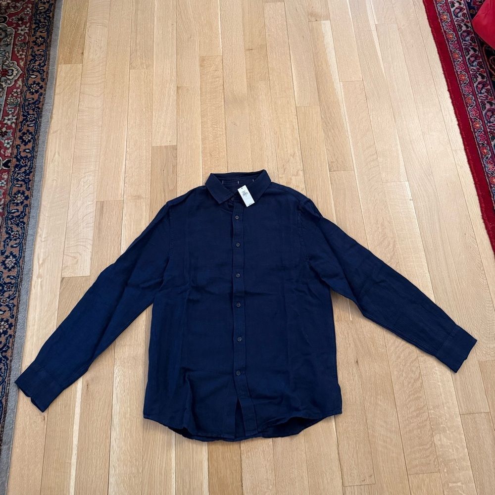 Banana Republic Navy Casual Button Down Shirt